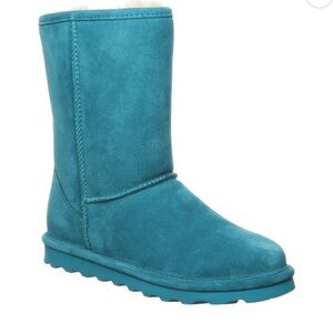 Bearpaw Women's Elle Short Boots Size 11 Teal